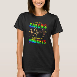 Monkey Circus Zoo Animal Chimpanzee Monkey T-shirt