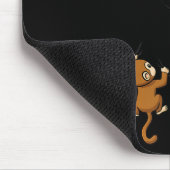 Monkey Climbs For Banana Funny Animal Cket Design Muismat (Hoek)