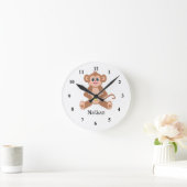 Monkey Clock Ronde Klok (Huis)