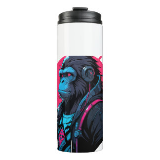 Monkey cyberpunk thermosbeker