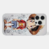 Monkey D. Luffy Chibi Koning iPhone Hoesje (Achterkant horizontaal)