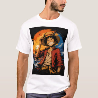 Monkey D. Luffy Geïnspireerd Anime T-Shirt – Krach