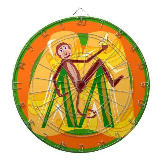 Monkey Dartboard Dartbord (Voorkant)