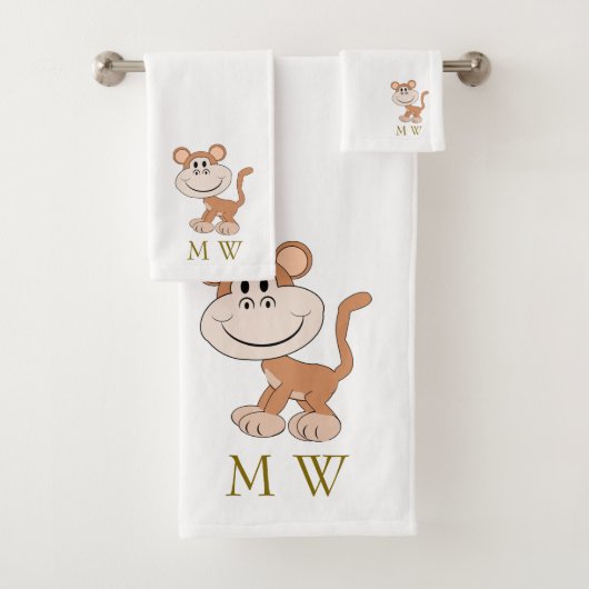 Monkey Design Monogrammed (En situation)