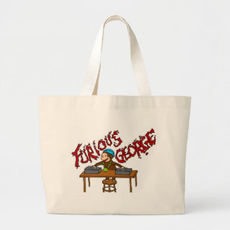 Monkey DJ Grote Tote Bag