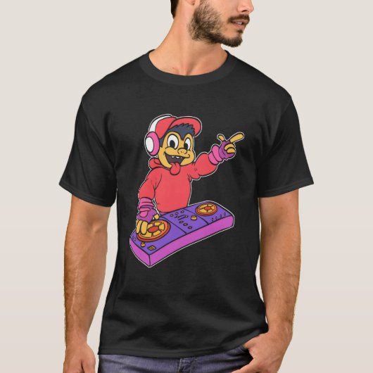Monkey DJ Music Lover Gift retro T-shirt (Voorkant)