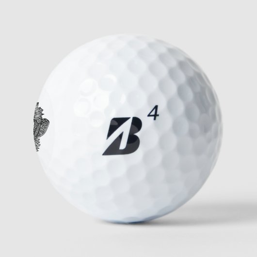 Monkey Doodle Face Golfballen (Logo)