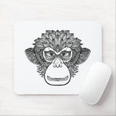 Monkey Doodle Face Muismat (Met muis)