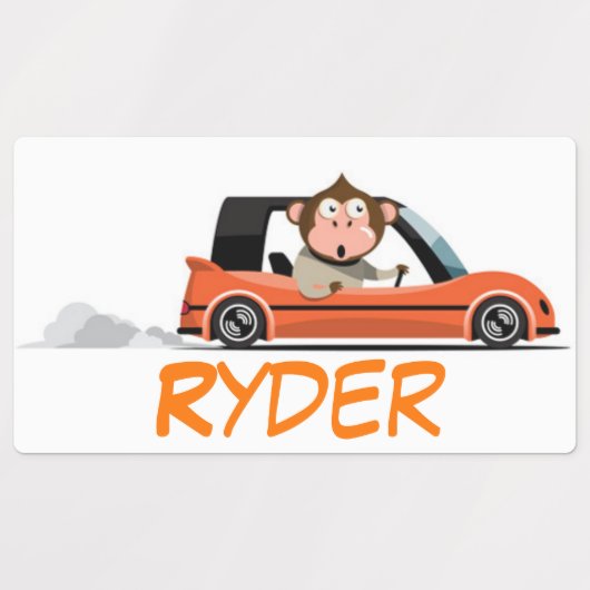 Monkey Drivers Labels (Design 2)