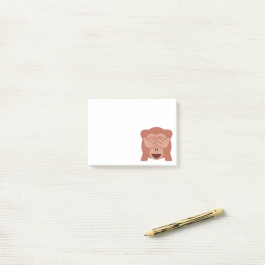 Monkey Emoji Post-it® Notes (Op bureau)