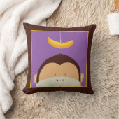 Monkey en Banana Kussen (Deken)