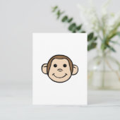 Monkey Face Briefkaart (Staand voorkant)