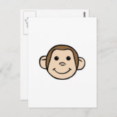 Monkey Face Briefkaart (Voorkant / Achterkant)