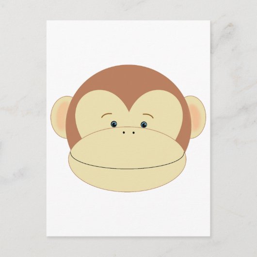Monkey Face Briefkaart (Voorkant)