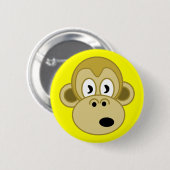 Monkey Face Button - Geel (Voorkant /achterkant)