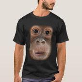 Monkey Face Chimpanzee Ape Zoo Animal T-shirt (Voorkant)