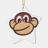 Monkey Face Keramisch Ornament (Links)
