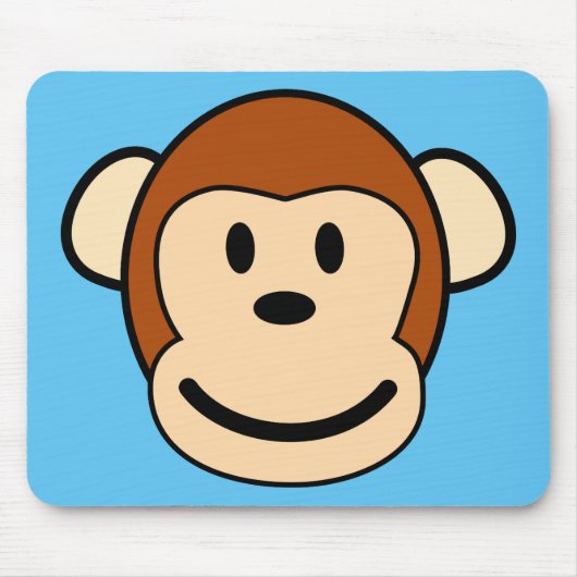Monkey Face Mousepad Muismat (Voorkant)