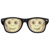Monkey Face Retro Zonnebril (Voorkant)