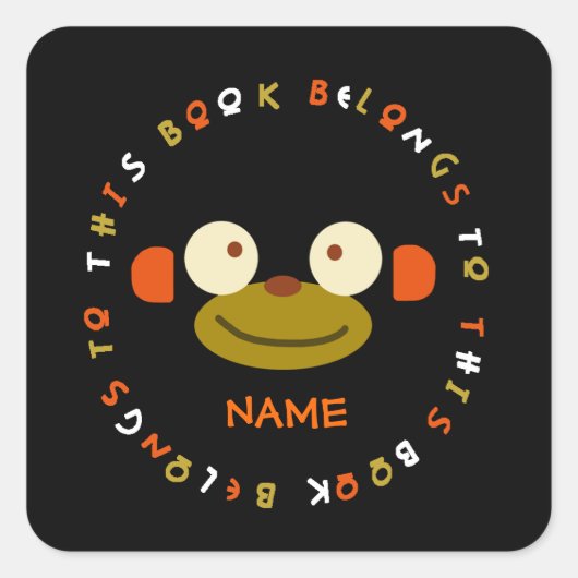 Monkey Face Sticker (Voorkant)