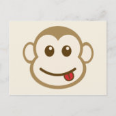 Monkey Face Vector Art Briefkaart (Voorkant)