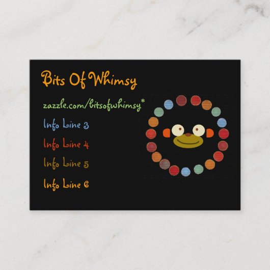 Monkey Face. Visitekaartje (Voorkant)