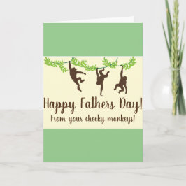 Monkey Fathers Day Card | Kaart
