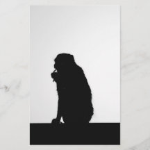 Monkey flosssilhouette foto