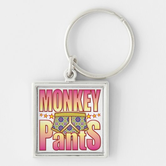 Monkey Flowery Pants Sleutelhanger (Voorkant)