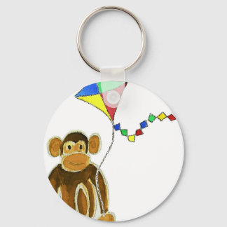 Monkey Flying Kite Sleutelhanger