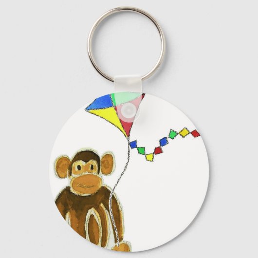 Monkey Flying Kite Sleutelhanger (Voorkant)