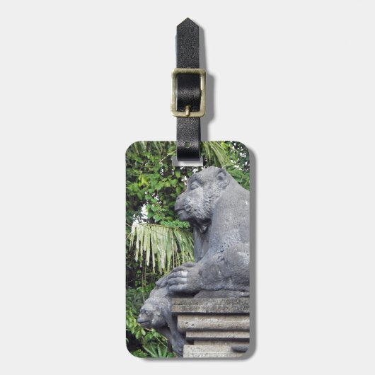 Monkey Forest Bagagelabel (Voorkant verticaal)