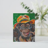 Monkey - Gentleman Briefkaart (Staand voorkant)