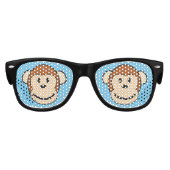 Monkey Gezicht Kinder Zonnebril (Voorkant)