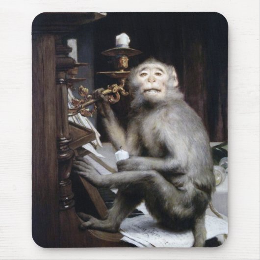 Monkey glimlachen muismat (Voorkant)