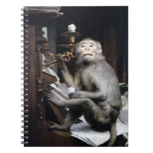 Monkey glimlachen notitieboek
