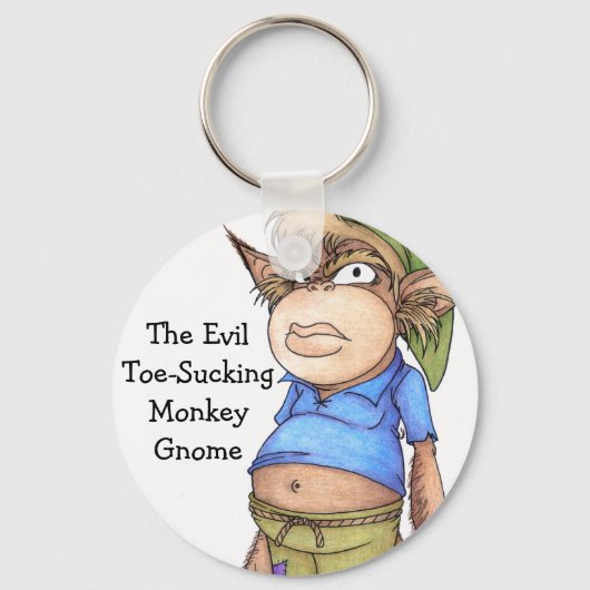 Monkey Gnome Sleutelhanger (Voorkant)