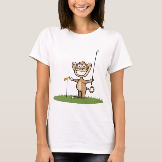 Monkey Golf T-shirt (Voorkant)