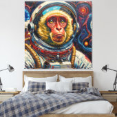 Monkey Gone to Heaven-7 Canvas Afdruk (Insitu (Slaapkamer))