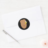 Monkey Halloween Costume Ronde Sticker (Envelop)