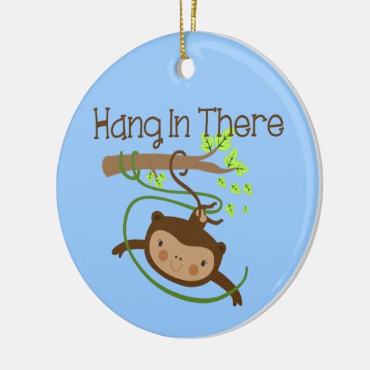 Monkey hangt daar achter keramisch ornament (Links)