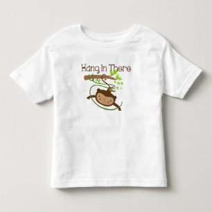 Monkey hangt daar achter kinder shirts
