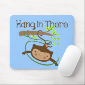 Monkey hangt daar achter muismat (Met muis)