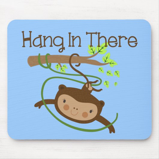 Monkey hangt daar achter muismat (Voorkant)