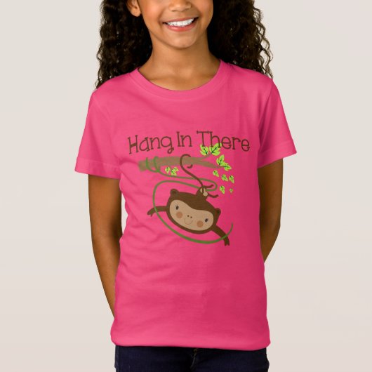 Monkey hangt daar achter t-shirt (Voorkant)