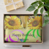 Monkey Happy Birthday-discussiestuk Tissuepapier (Geschenk)