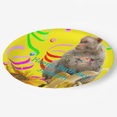 Monkey Happy Birthday Paper Borden Papieren Bordje (Gekanteld)