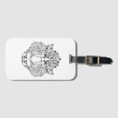 Monkey Head Doodle Bagagelabel (Voorkant (horizontaal))