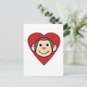 Monkey Heart Briefkaart (Staand voorkant)