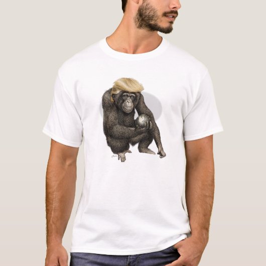 monkey holding the t-shirt (Voorkant)
